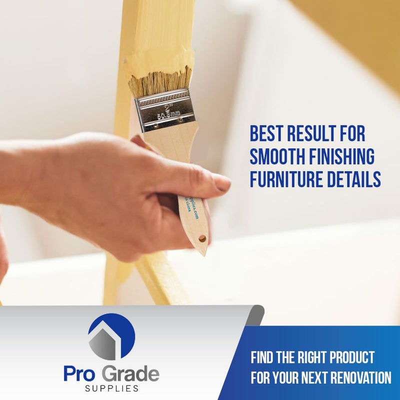 Pro-Grade Pro Grade - Chip Paint Brushes - 12 Ea 2 Inch Chip Paint Brush Light Brown - Image 5